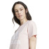 T-shirt adidas Femme Grand logo rose