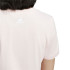 T-shirt adidas Fille Essentials - Coupe cintrée en coton avec logo linéaire - Rose