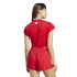 T-shirt adidas Femme Tiro Cut 3 Stripes Cropped Jersey Red