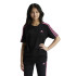 T-shirt adidas Fille Essentials 3-Stripes Cotton Loose Fit Boyfriend Noir