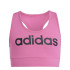 T-shirt adidas Haut Fille Essentials Logo linéaire en coton rose