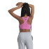 T-shirt adidas Haut Fille Essentials Logo linéaire en coton rose