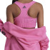 T-shirt adidas Haut Fille Essentials Logo linéaire en coton rose