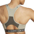 Brassiere de sport adidas Femme Techfit Medium Support High Neck Olive Green