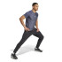 T-shirt Fitness Homme de Gym+ 3 Bandes Bleu