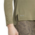 T-shirt Montagne adidas Femme by Terrex Multi Half Zip Longsleeve Olive Green