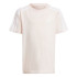T-shirt adidas Enfant Little Essentials 3 bandes coton rose