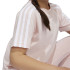 T-shirt adidas Enfant Little Essentials 3 bandes coton rose