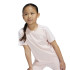 T-shirt adidas Enfant Little Essentials 3 bandes coton rose