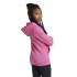 Veste adidas Fille Essentials Logo linéaire en coton Fullzip Rose