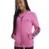 Veste adidas Fille Essentials Logo linéaire en coton Fullzip Rose