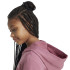 Veste adidas Fille Essentials Logo linéaire en coton Fullzip Rose