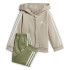 Ensemble adidas Enfant Essentials 3 Band Full Zip Fleece Beige