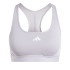 Brassiere de sport Fitness adidas Femme de Powerreact Train 3Stipes Grey