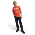 T-shirt adidas Enfant Essentials Logo linéaire en coton Rouge