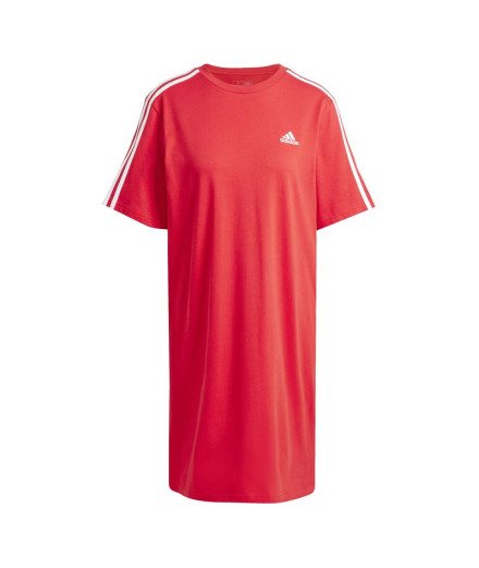 Robe adidas Femme Essentials 3 Band Single Boyfriend Rouge