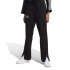 Pantalons adidas French Terry Femme Signature Graphic Embroidery Straight Noir