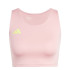 T-shirt Running adidas Running Haut Femme by Adizero Essentials Crop Pink