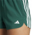 Pantalons adidas Femme Pacer Training 3 Stripes Woven High Rise Vert foncé