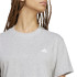 T-shirt adidas Femme Essentials Petit Logo Gris