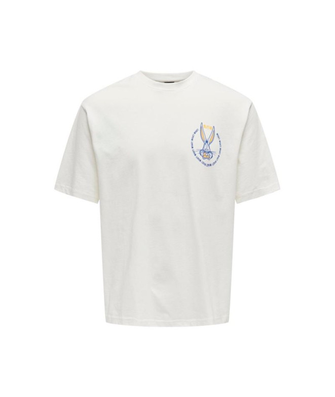 T-shirt Only & Sons Onslooney Rlx Cloud Dancer...