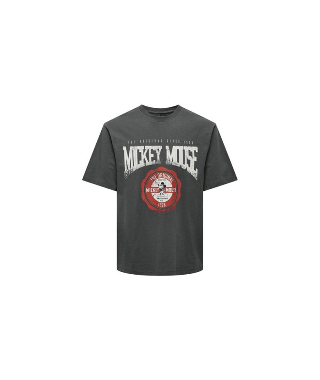 T-shirt Only & Sons Onsmickey Rlx Grey...
