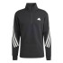 Sweat adidas Homme Future Icons 3 Band Halfzip Black