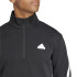 Sweat adidas Homme Future Icons 3 Band Halfzip Black