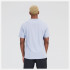 T-shirt New Balance Homme Essentials Logo empilé en coton bleu