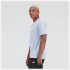 T-shirt New Balance Homme Essentials Logo empilé en coton bleu