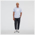 T-shirt New Balance Homme Essentials Logo empilé en coton bleu