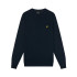 Sweat Lyle & Scott - Pull ras du cou en coton mérinos Bleu