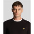 Sweat Lyle & Scott Cotton Merino Crew Noir