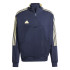 Sweat adidas Homme House Of Tiro Fleece Half Zip Track Blue