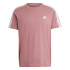 T-shirt adidas Homme Essentials Single Jersey 3-Stripes Rose