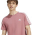 T-shirt adidas Homme Essentials Single Jersey 3-Stripes Rose