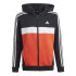 adidas Enfant Tracksuit Tiberio 3-Stripes Colorblock Fleece Noir