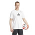 T-shirt Football adidas Homme de la catégorie Logo Blanc/Noir