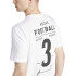 T-shirt Football adidas Homme de la catégorie Logo Blanc/Noir