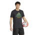 T-shirt Football adidas Homme de Jamaïque Graphique saisonnier Noir