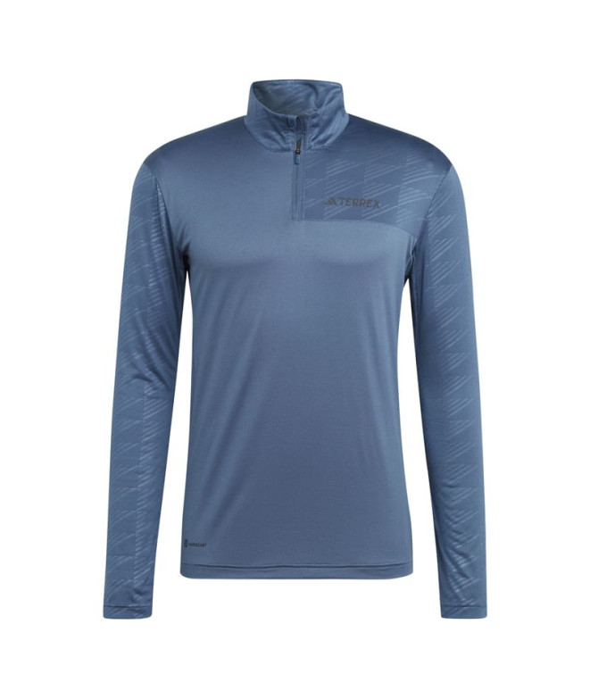 T-shirt adidas Homme multi Half Zip Ls Hiking...