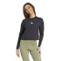 T-shirt adidas Femme Future Icons 3 Band Long Sleeve Black