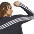 T-shirt adidas Femme Future Icons 3 Band Long Sleeve Black