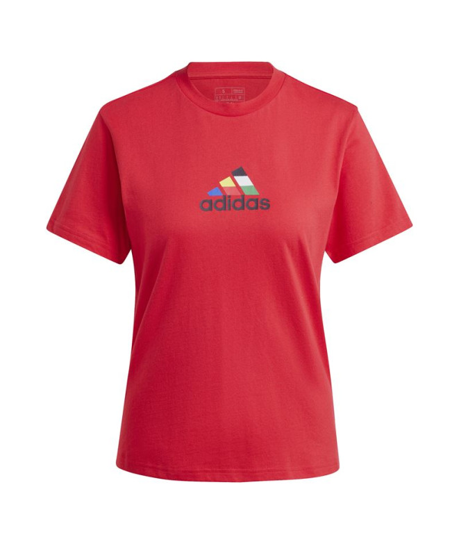 T-shirt adidas Femme House Of Tiro Nations...