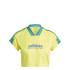 T-shirt adidas Femme Tiro Cut 3 Band Cropped Yellow