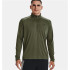 T-shirt Fitness Under Armour Homme de Tech 2.0 1/2 Zip Vert