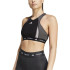 Brassiere de sport adidas Femme Techfit Medium Support High Neck Noir