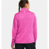 T-shirt Fitness Under Armour Femme de Tech 1/2 Zip- Twist Pink