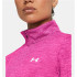 T-shirt Fitness Under Armour Femme de Tech 1/2 Zip- Twist Pink
