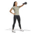 T-shirt adidas Femme Aeroready Train Essentials Minimal Branding Col V Gris